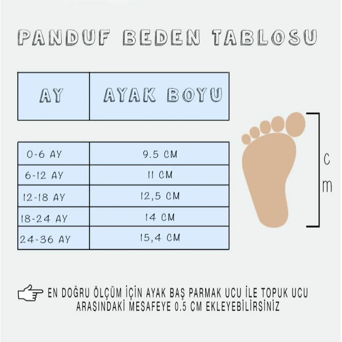 Babyzilla Beden Kartı
